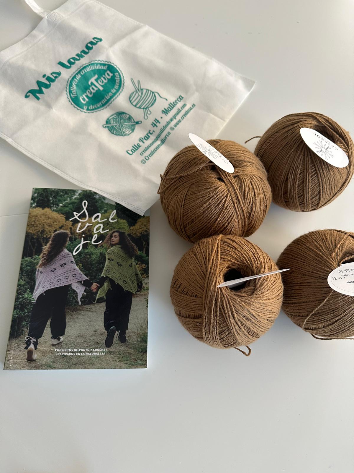 KIT LIBRO SALVAJE (LIBRO Y LANAS)